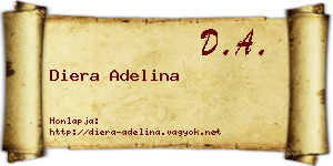 Diera Adelina névjegykártya